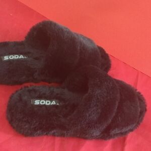 Black Soda Slippers